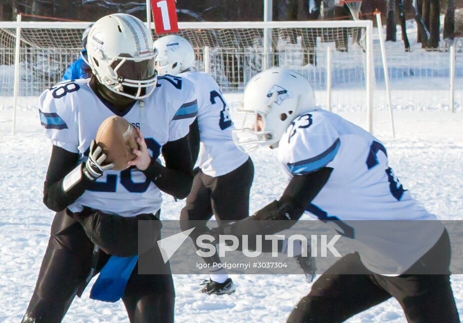 Snow Bowl American snow football tournament in Petrozavodsk
