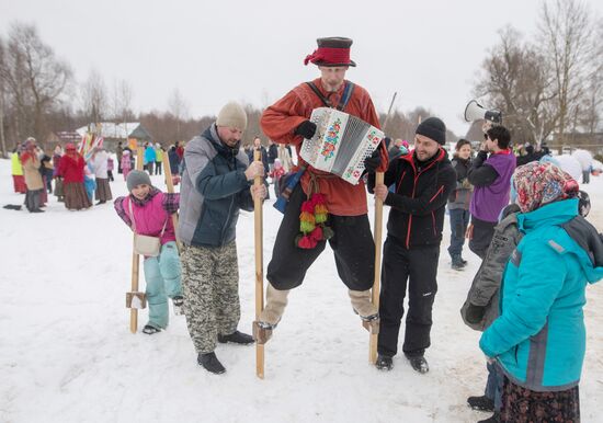 Celebration of Wide Maslenitsa in Davydovo