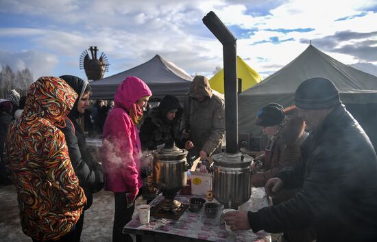 Maslenitsa celebrated in Nikola-Lenivets