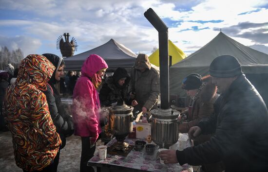 Maslenitsa celebrated in Nikola-Lenivets