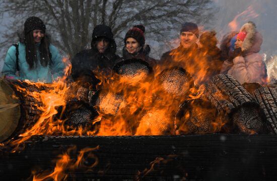 Maslenitsa celebrated in Nikola-Lenivets