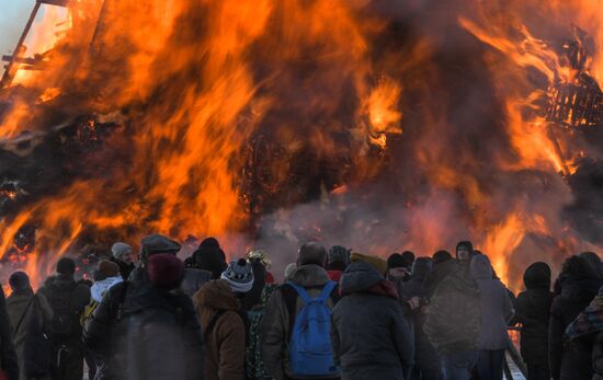 Maslenitsa celebrated in Nikola-Lenivets