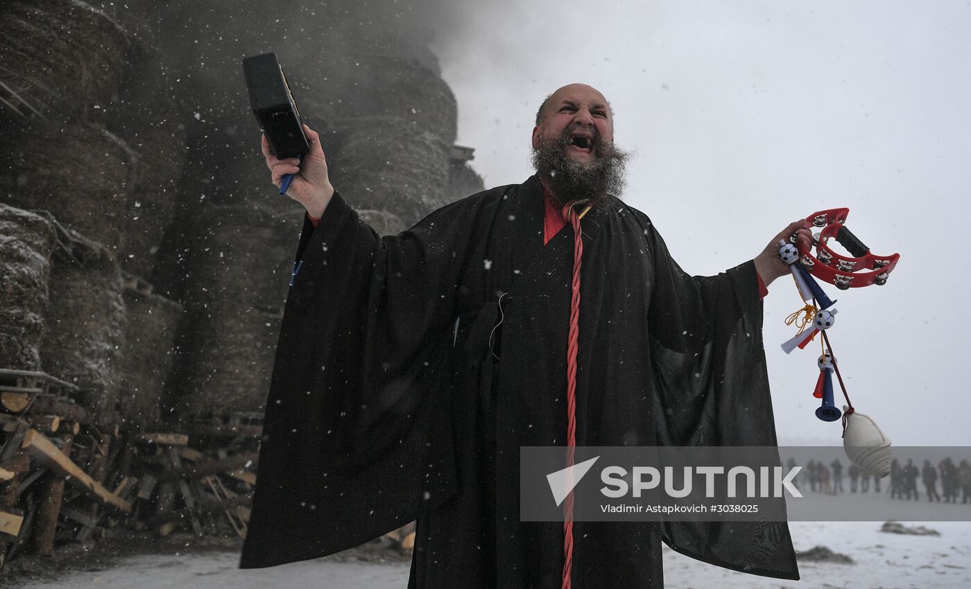 Maslenitsa celebrated in Nikola-Lenivets