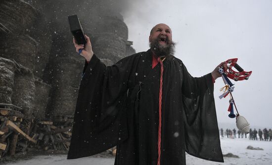Maslenitsa celebrated in Nikola-Lenivets