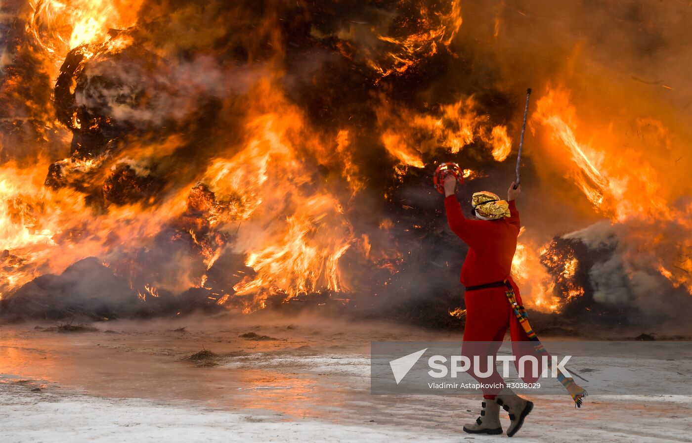 Maslenitsa celebrated in Nikola-Lenivets