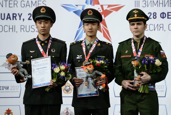 Third Winter Military World Games. Short track. Day One