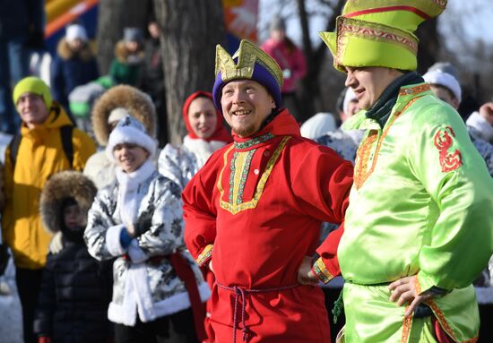 Maslenitsa celebrated in Russian cities