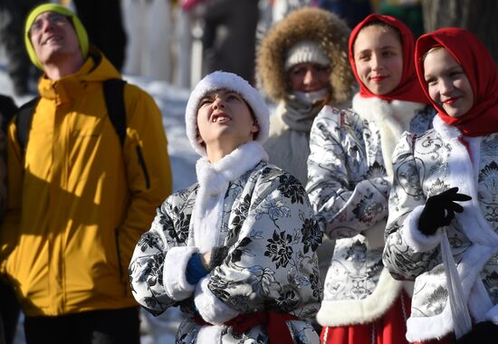 Maslenitsa celebrated in Russian cities