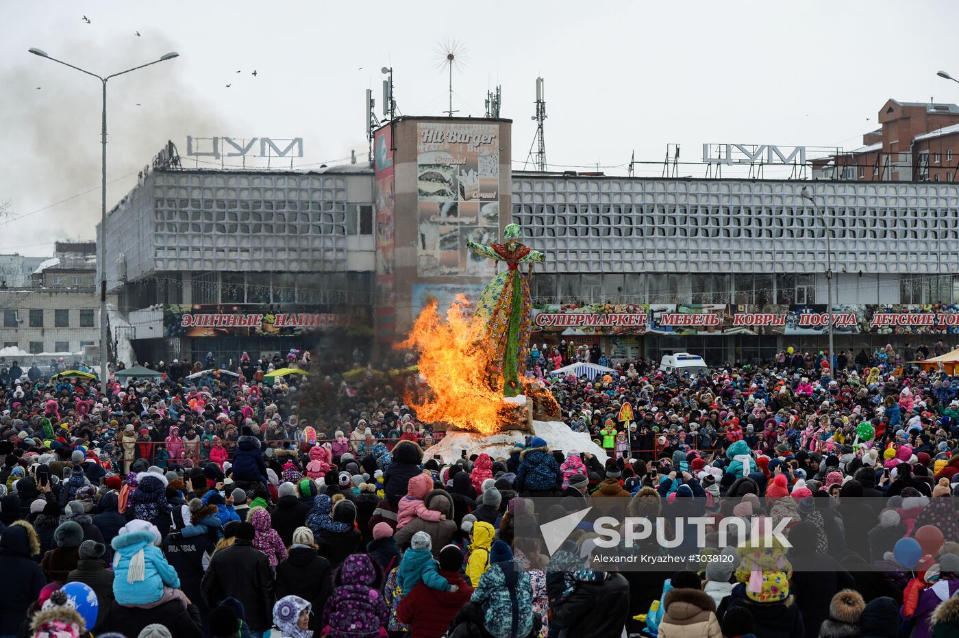 Maslenitsa celebrated in Russian cities