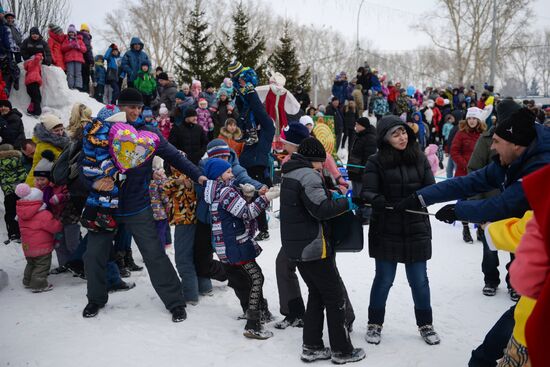 Maslenitsa celebrated in Russian cities