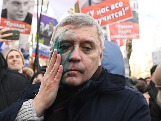 March to commemorate Boris Nemtsov