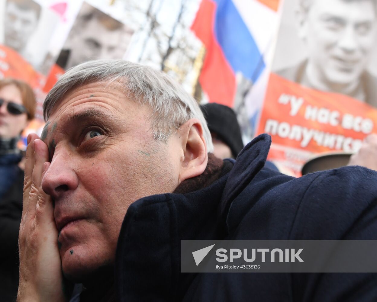 March to commemorate Boris Nemtsov