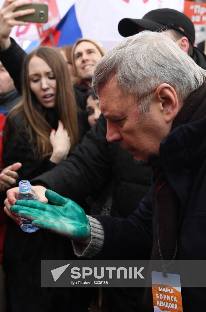 March to commemorate Boris Nemtsov
