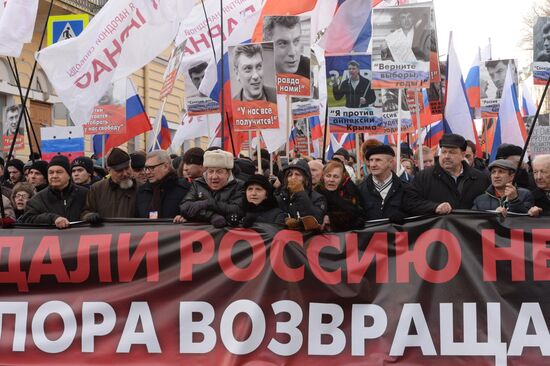 March to commemorate Boris Nemtsov
