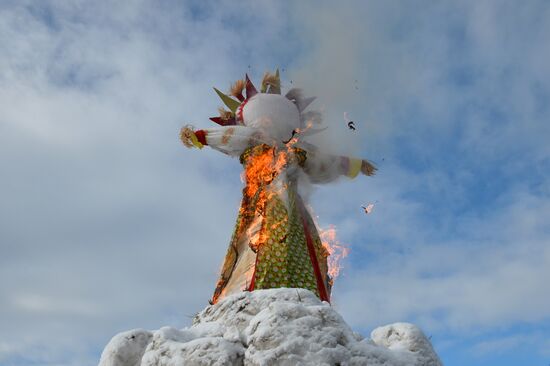 Maslenitsa celebrated in Russian cities