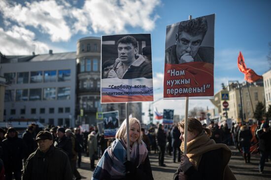 March to commemorate Boris Nemtsov