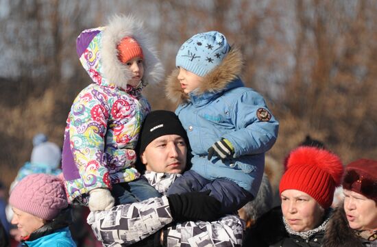 Maslenitsa celebrated in Russian cities