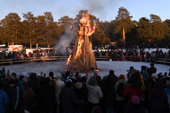 Maslenitsa celebrated in Russian cities