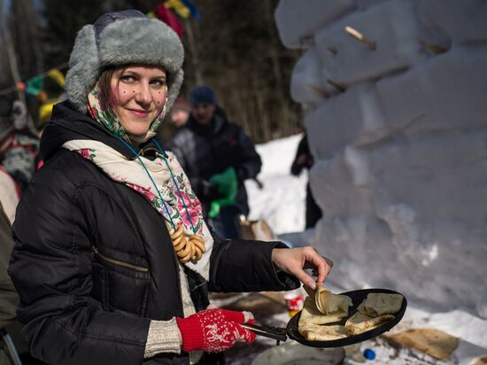 Maslenitsa celebrated in Russian cities