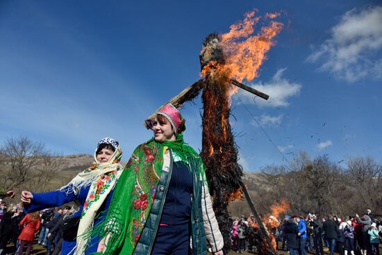 Maslenitsa celebrated in Russian cities