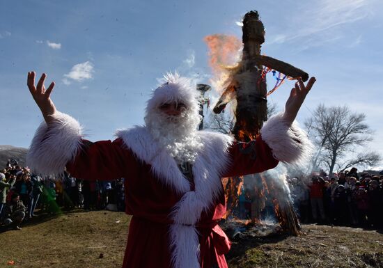 Maslenitsa celebrated in Russian cities