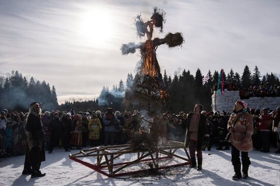 Maslenitsa celebrated in Russian cities