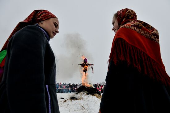Maslenitsa celebrated in Russian cities