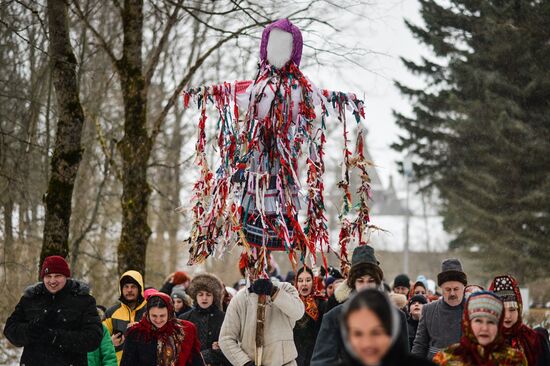 Maslenitsa celebrated in Russian cities