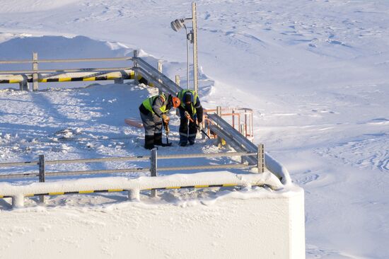 Building liquefied natural gas plant Yamal LNG