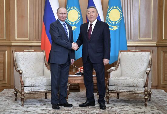 Russian President Vladimir Putin visits Kazakhstan