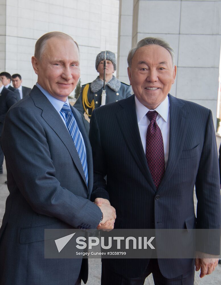 Russian President Vladimir Putin visits Kazakhstan