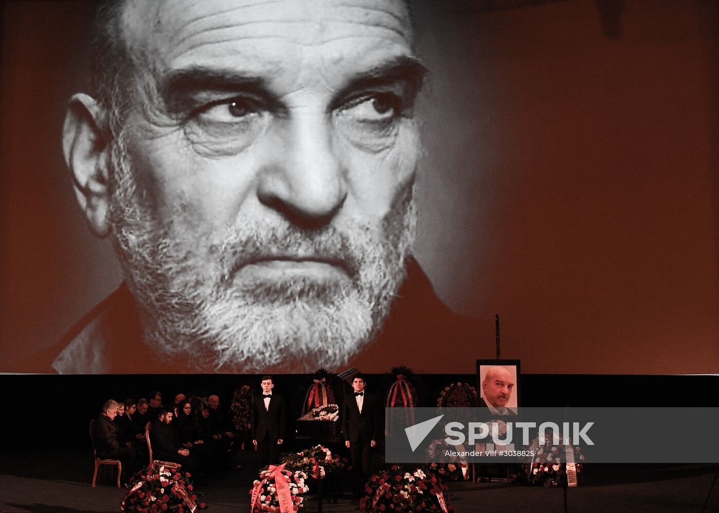 Farewell ceremony for actor Alexei Petrenko in House of Film