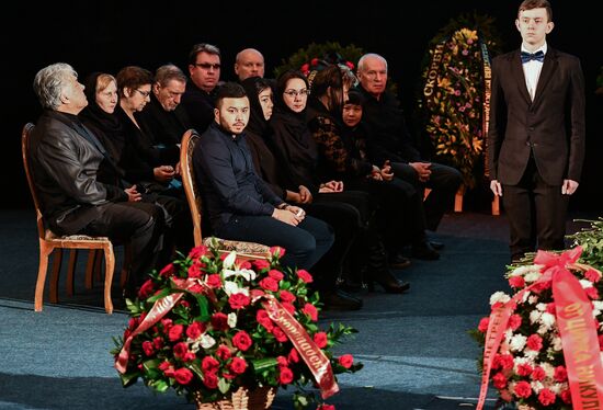 Farewell ceremony for actor Alexei Petrenko in House of Film