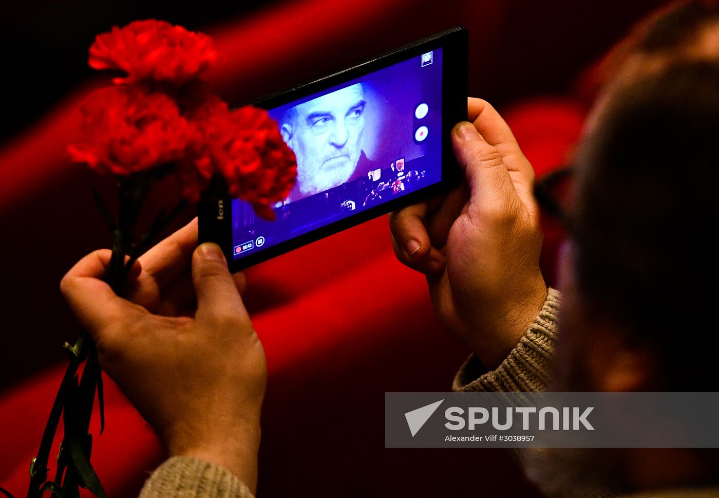 Farewell ceremony for actor Alexei Petrenko in House of Film