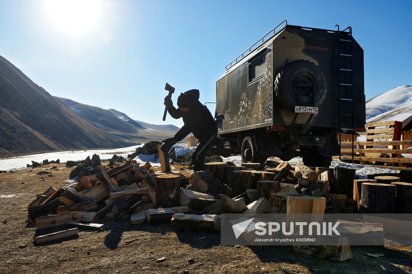 Kosh-Agach district in Republic of Altai