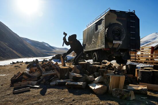 Kosh-Agach district in Republic of Altai