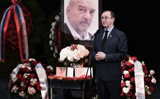 Farewell ceremony for actor Alexei Petrenko in House of Film