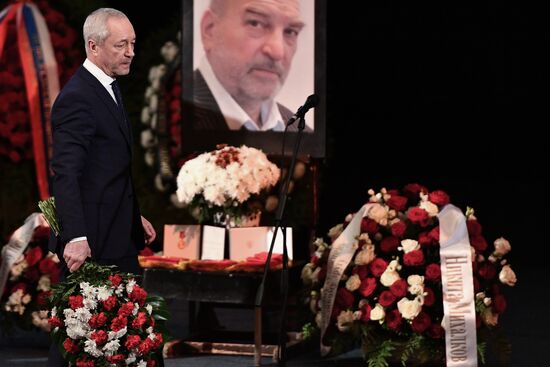 Farewell ceremony for actor Alexei Petrenko in House of Film