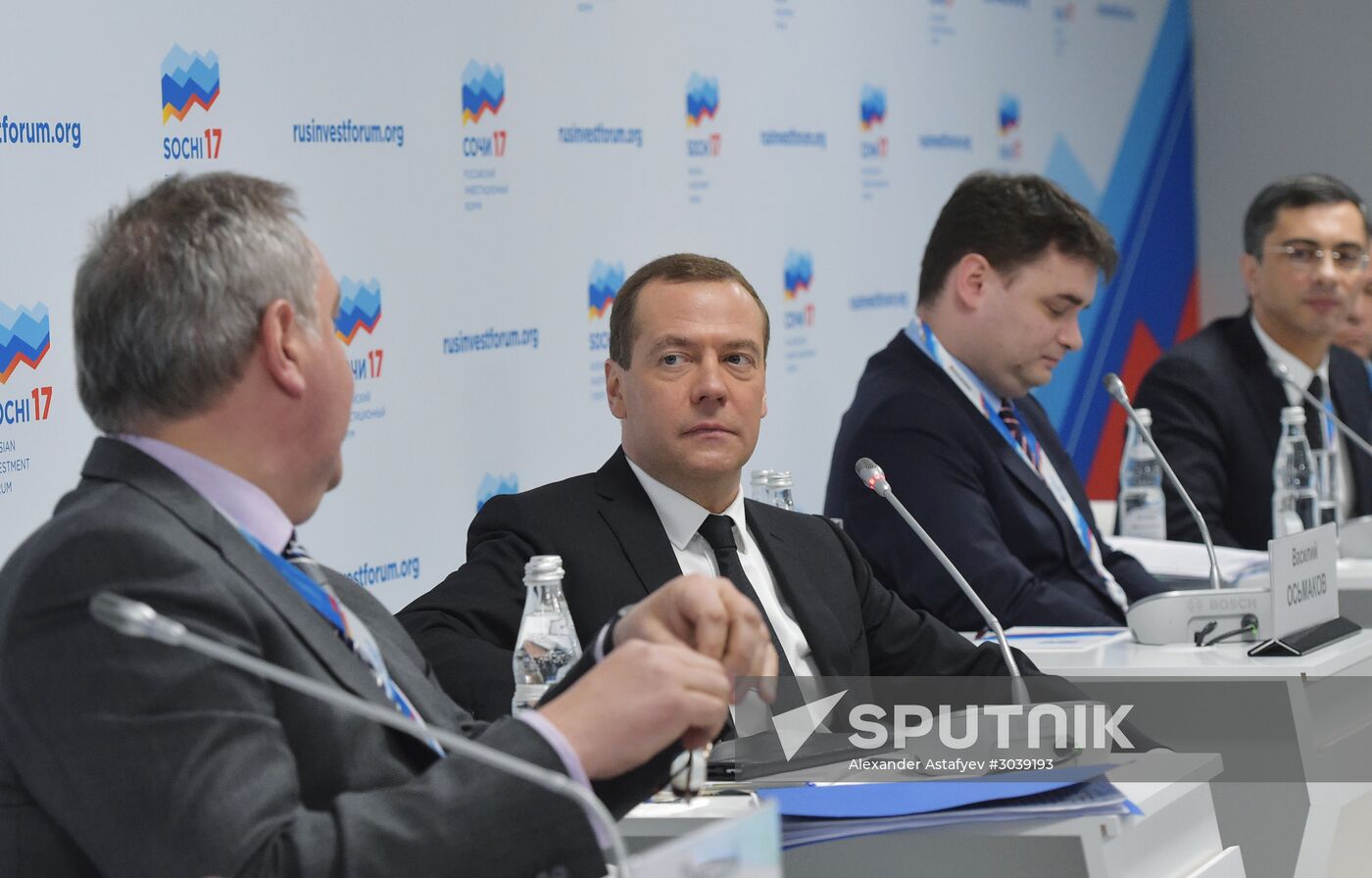 Russian Prime Minister Dmitry Medvedev participates in Russian Investment Forum