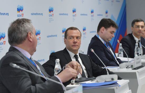 Russian Prime Minister Dmitry Medvedev participates in Russian Investment Forum