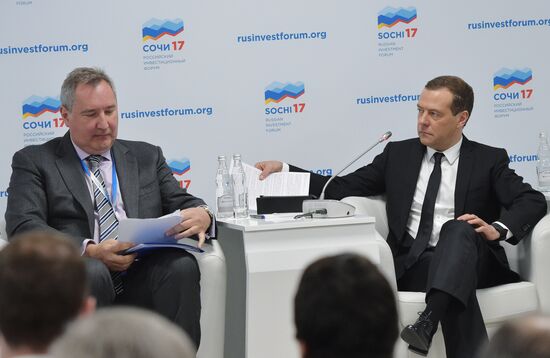 Russian Prime Minister Dmitry Medvedev participates in Russian Investment Forum