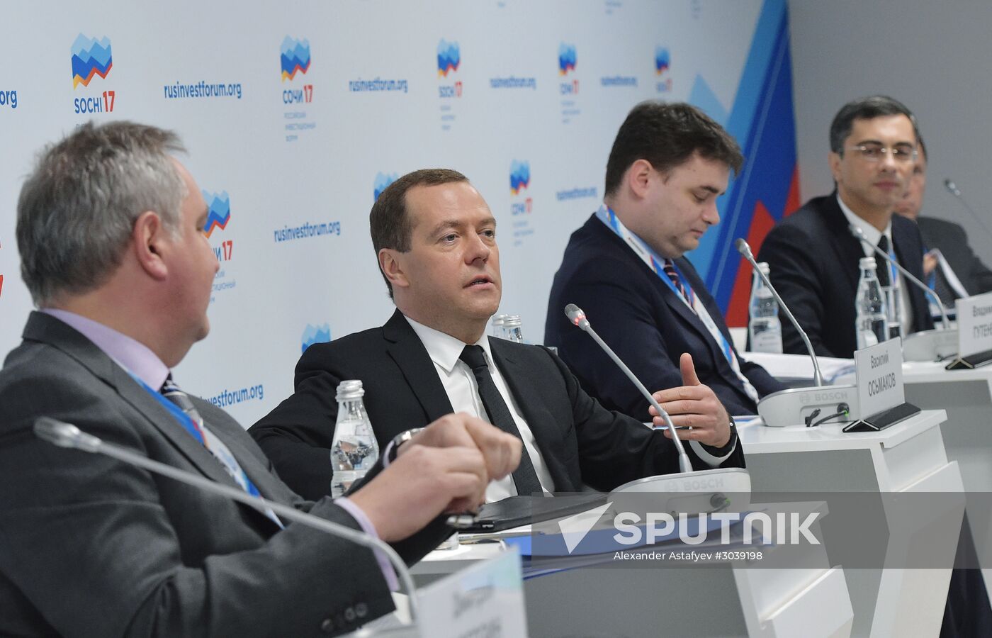 Russian Prime Minister Dmitry Medvedev participates in Russian Investment Forum
