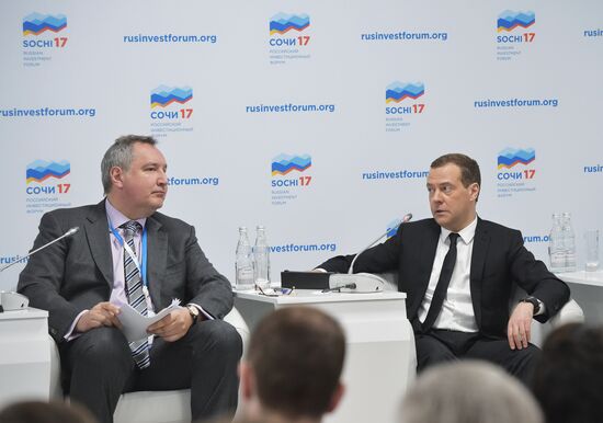 Russian Prime Minister Dmitry Medvedev participates in Russian Investment Forum