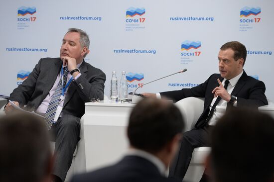 Russian Prime Minister Dmitry Medvedev participates in Russian Investment Forum