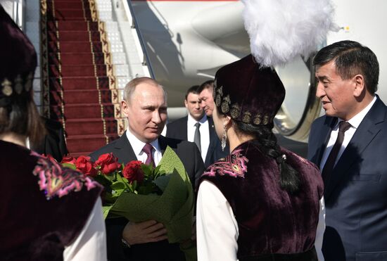 Vladimir Putin pays official visit to Kyrgyzstan