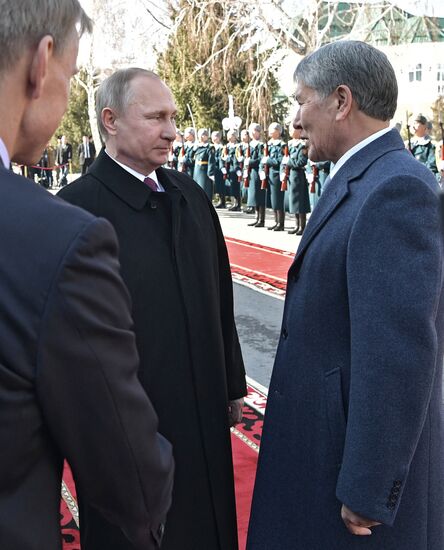 Vladimir Putin pays official visit to Kyrgyzstan