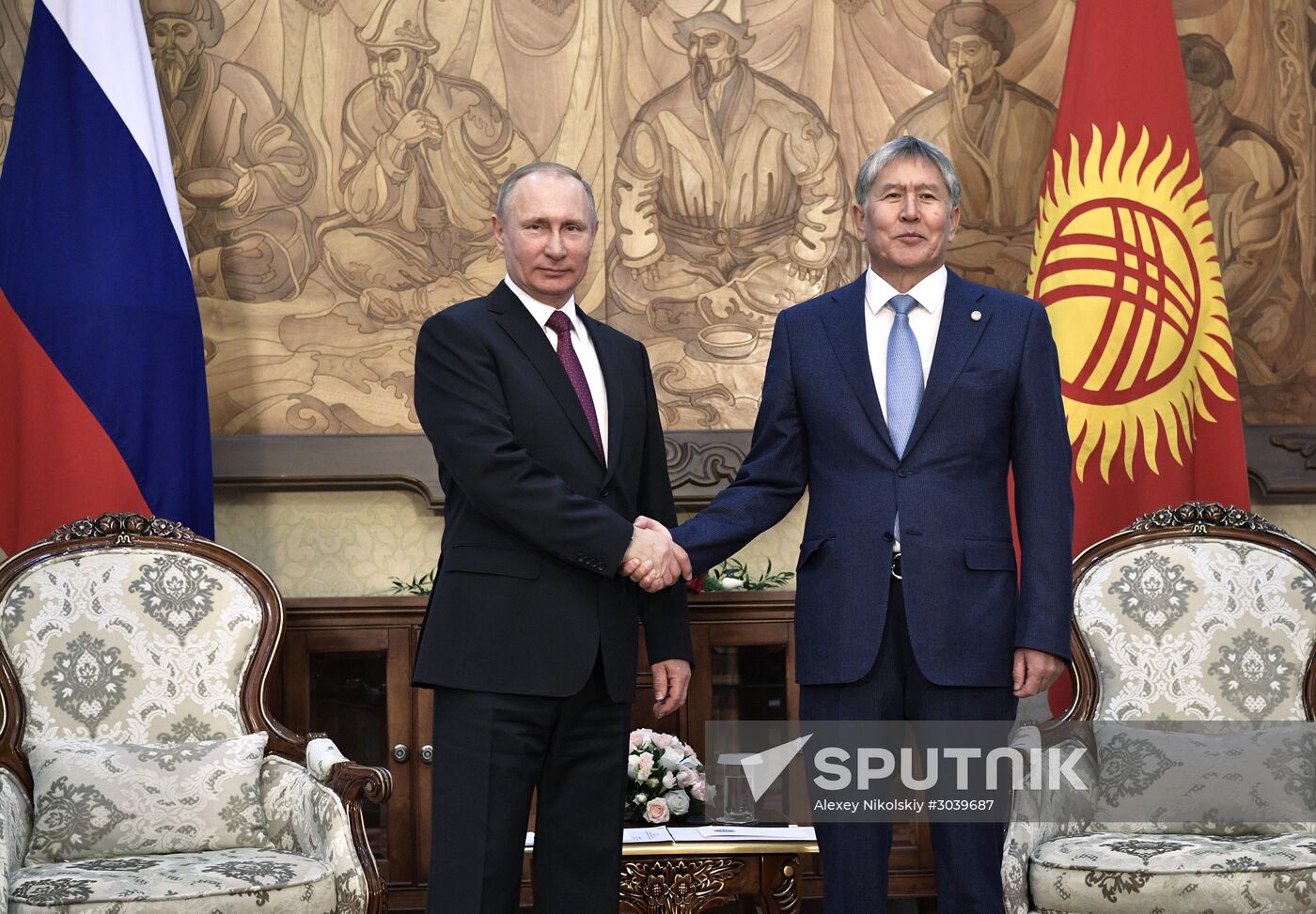 Vladimir Putin pays official visit to Kyrgyzstan\