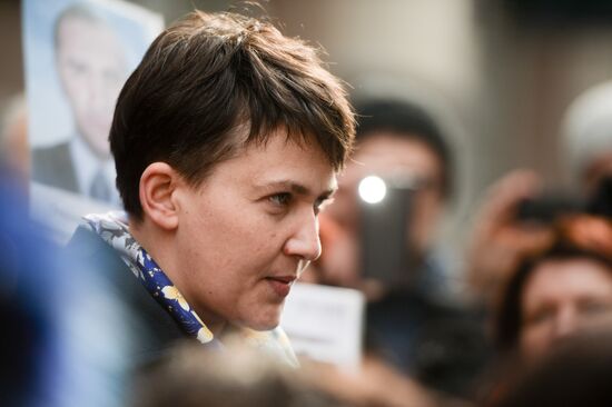 Nadezhda Savchenko's press briefing in Kiev