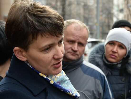 Nadezhda Savchenko's press briefing in Kiev