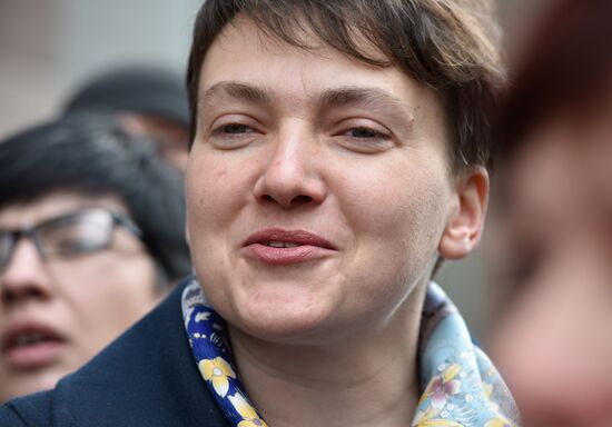 Nadezhda Savchenko's press briefing in Kiev